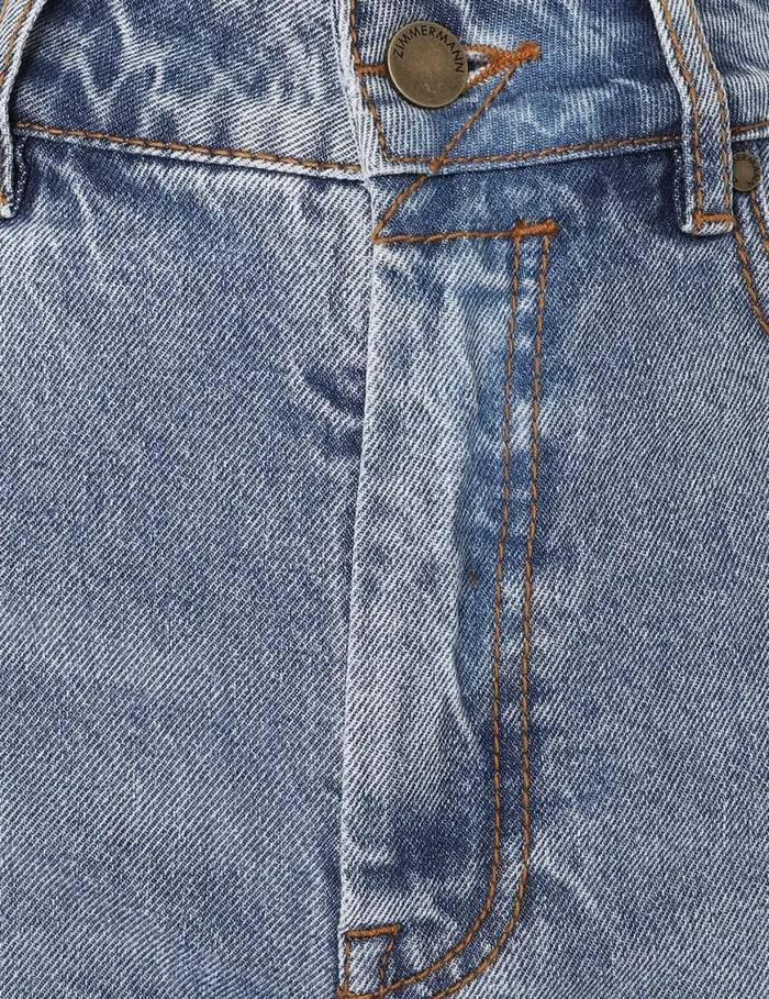 Zimmermann Shorts and Pants Cropped Flare Jean Poseidon Blue 8211 Women