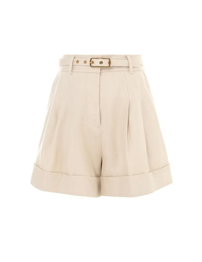 Zimmermann Shorts and Pants Matchmaker Tuck Front Short Straw 8211 Women
