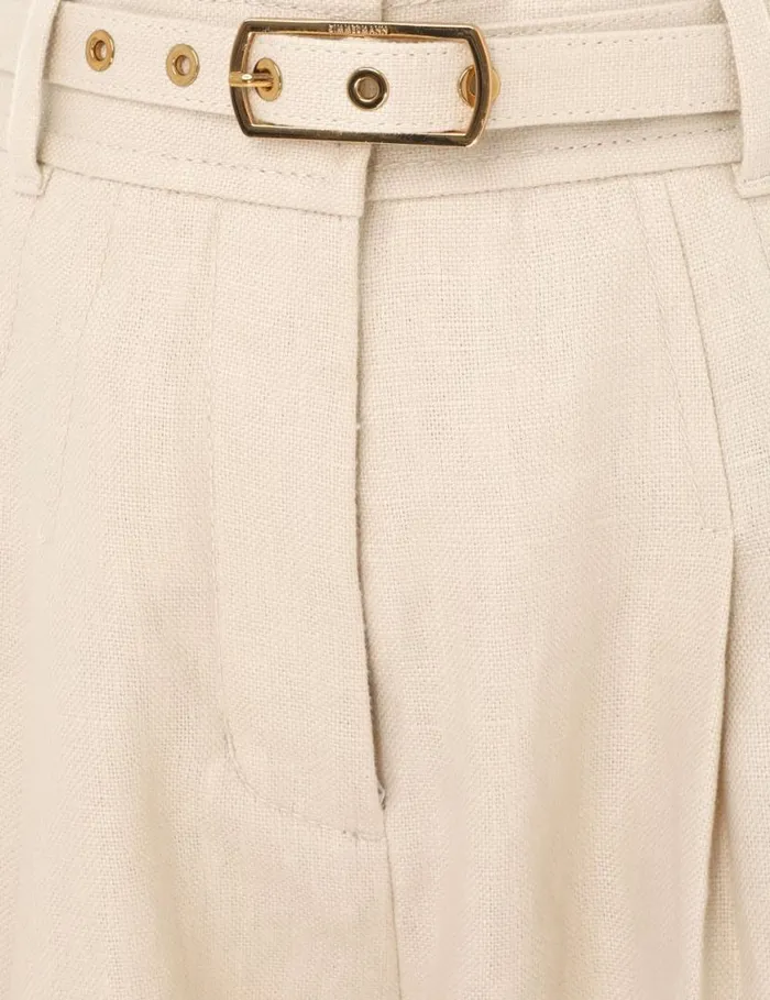 Zimmermann Shorts and Pants Matchmaker Tuck Front Short Straw 8211 Women