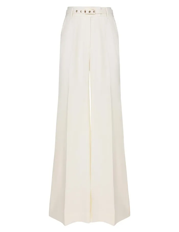 Zimmermann Shorts and Pants Matchmaker Wide Leg Pant Ivory 8211 Women