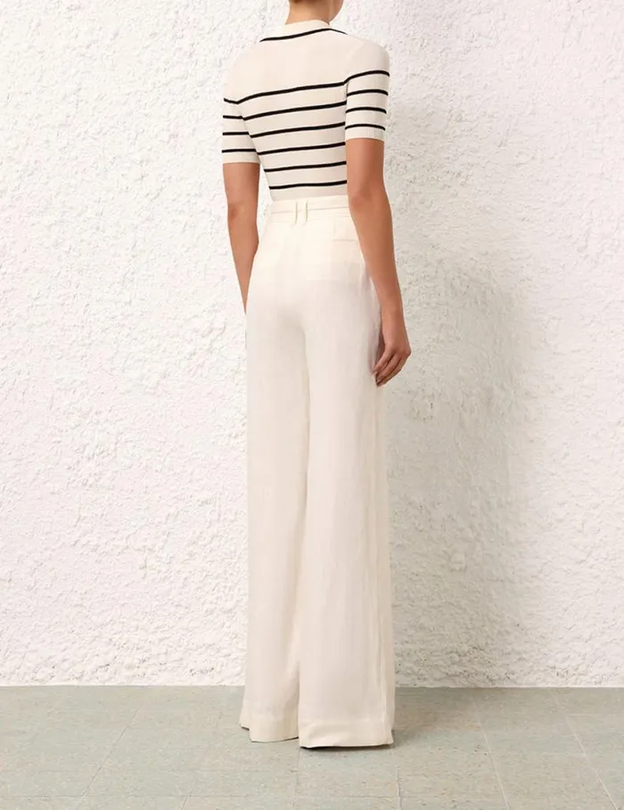 Zimmermann Shorts and Pants Matchmaker Wide Leg Pant Ivory 8211 Women