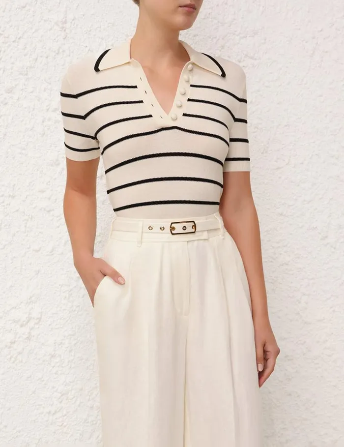 Zimmermann Shorts and Pants Matchmaker Wide Leg Pant Ivory 8211 Women