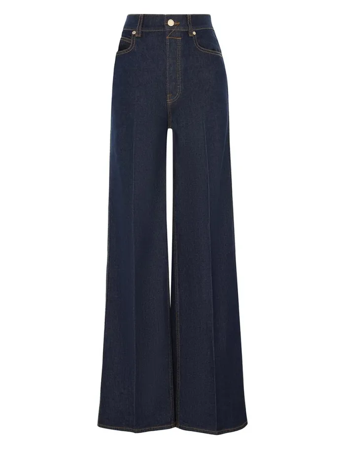 Zimmermann Shorts and Pants Wide Straight Jean Ink 8211 Women