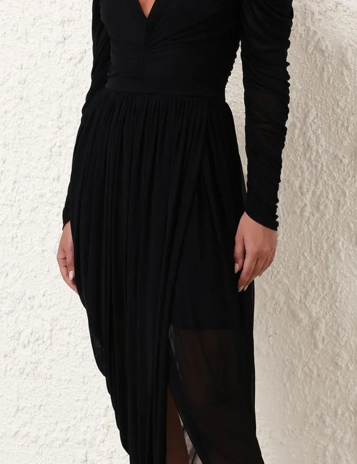 Zimmermann Skirts Natura Jersey Draped Skirt Black 8211 Women