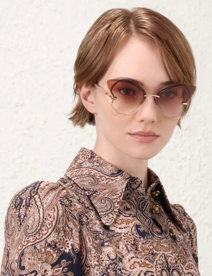 Zimmermann Sunglasses Zimmermann Gleam Butterfly Rose 8211 Women