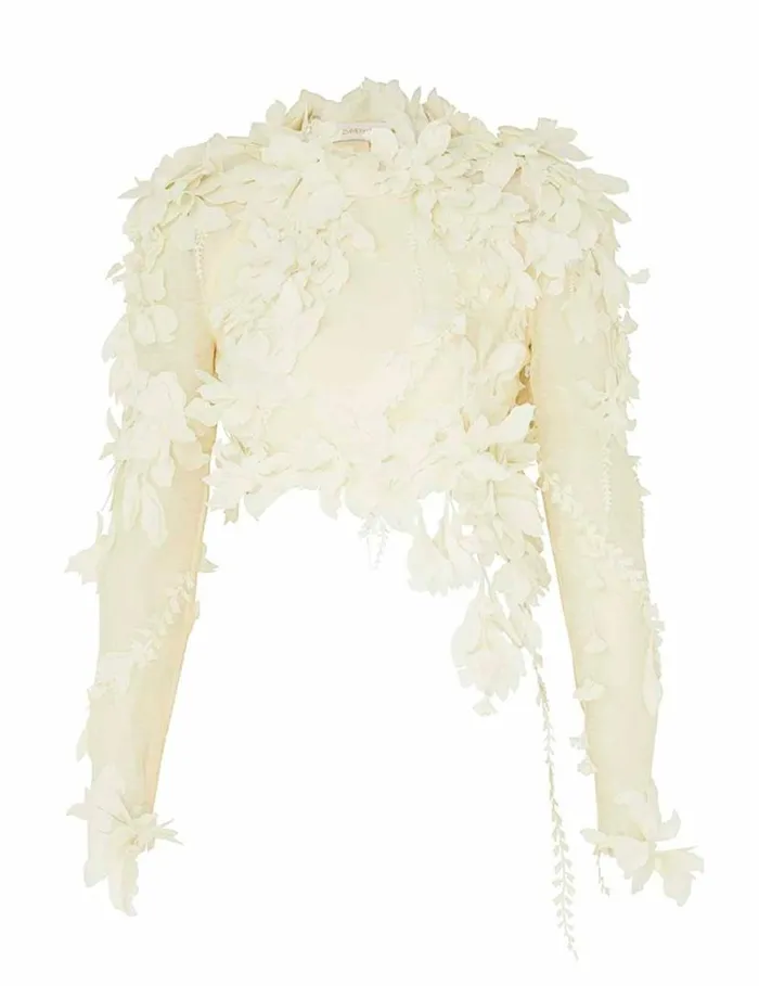 Zimmermann Tops Harmony Lasercut Crop Lemon 8211 Women