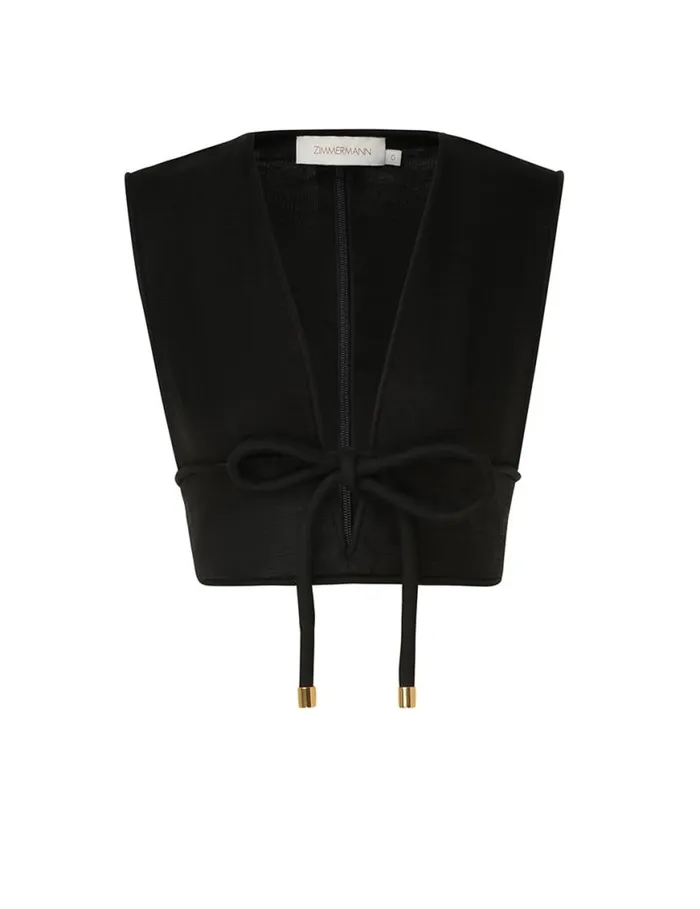 Zimmermann Tops Matchmaker Bow Bodice Black 8211 Women