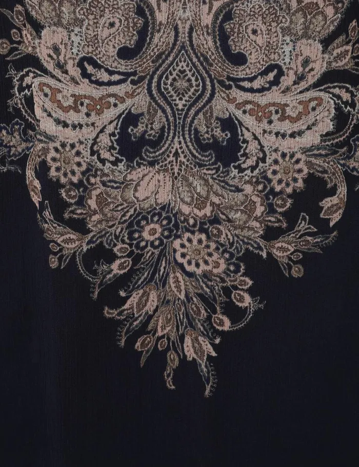 Zimmermann Tops Natura Billow Blouse Navy Paisley 8211 Women