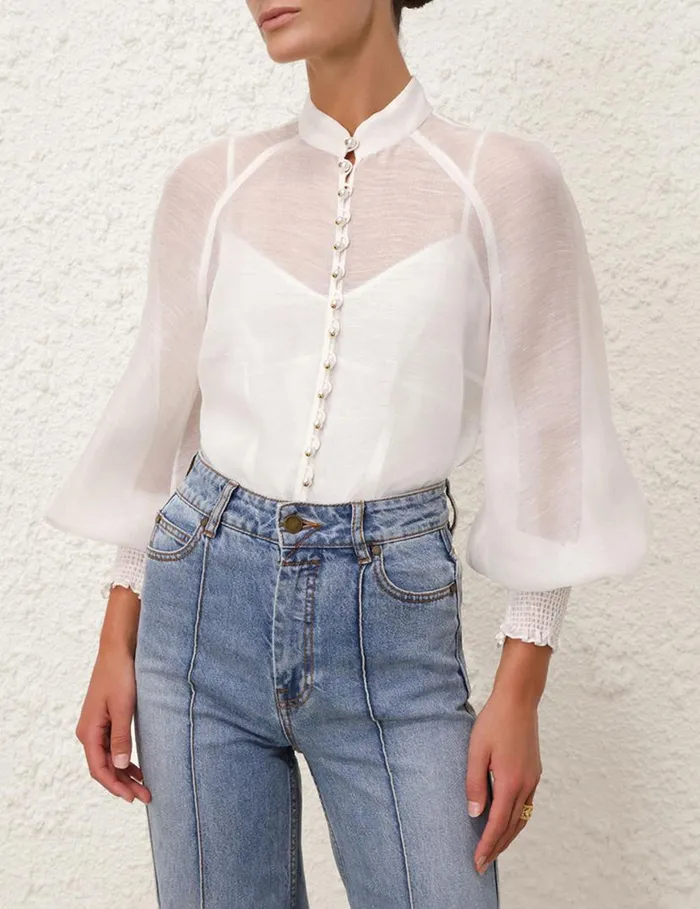 Zimmermann Tops Natura Blouse Natural 8211 Women