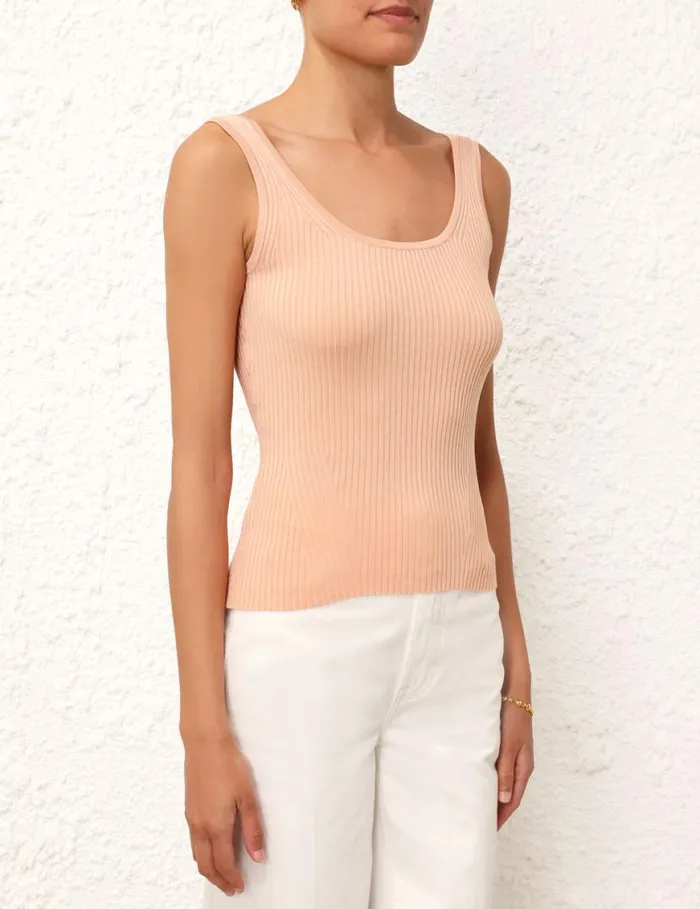 Zimmermann Tops Scoop Neck Tank Nude Pink 8211 Women